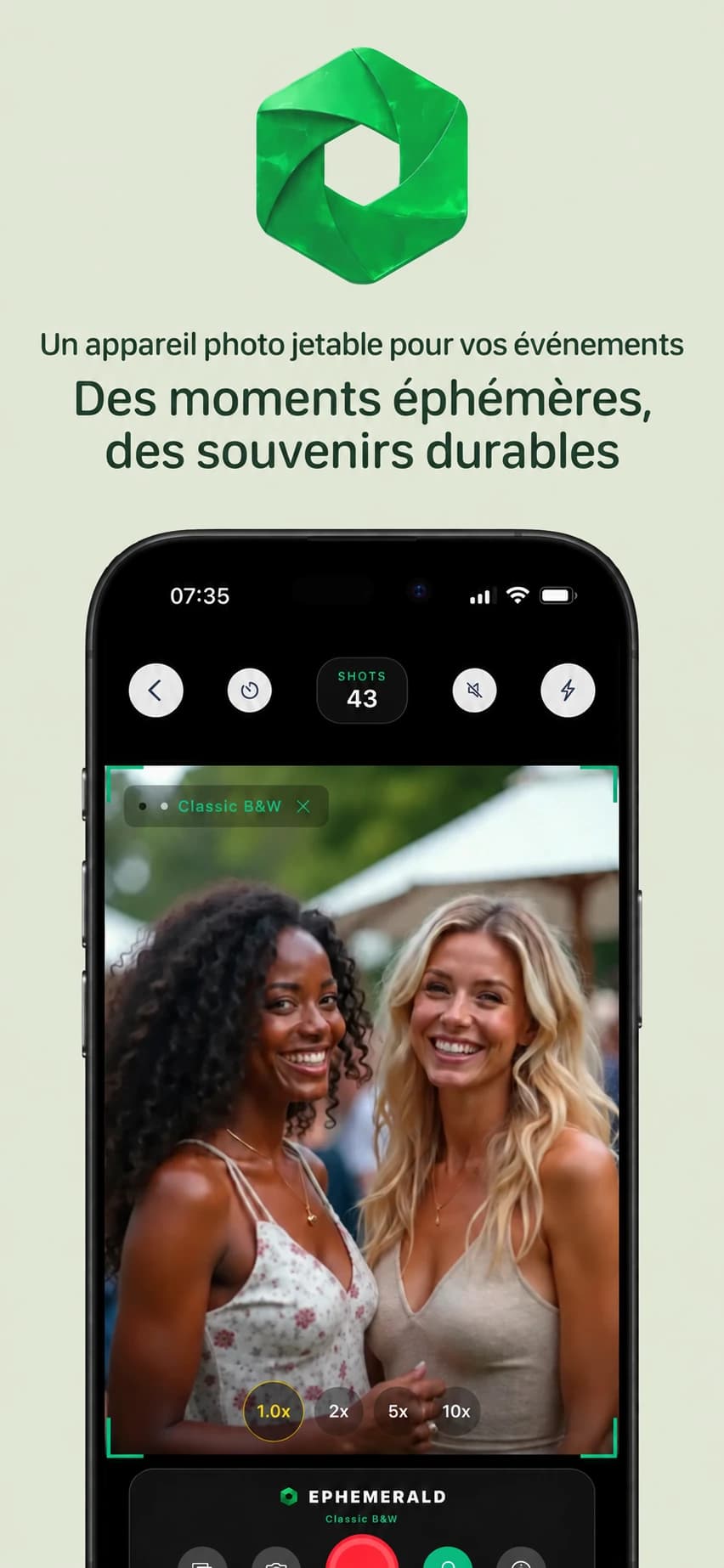 Présentation de l’appareil photo événementiel Gems et de son interface